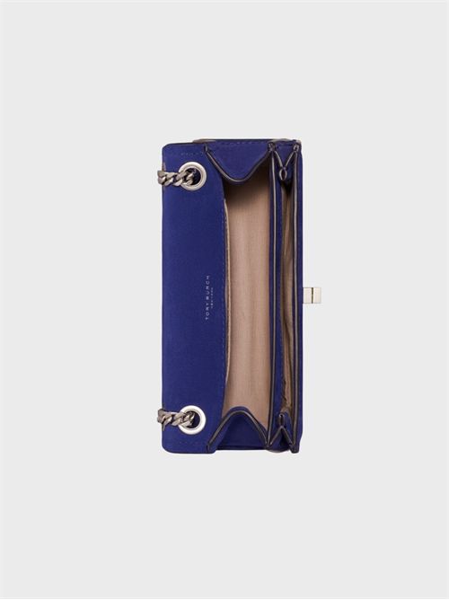 Mini borsa a tracolla in suede con chiusura turnlock TORY BURCH | 178150400
